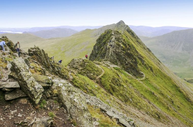 Uk Adventure Scrambling Helvellyns Striding Edge