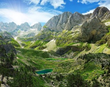 The Balkans mountains Albania