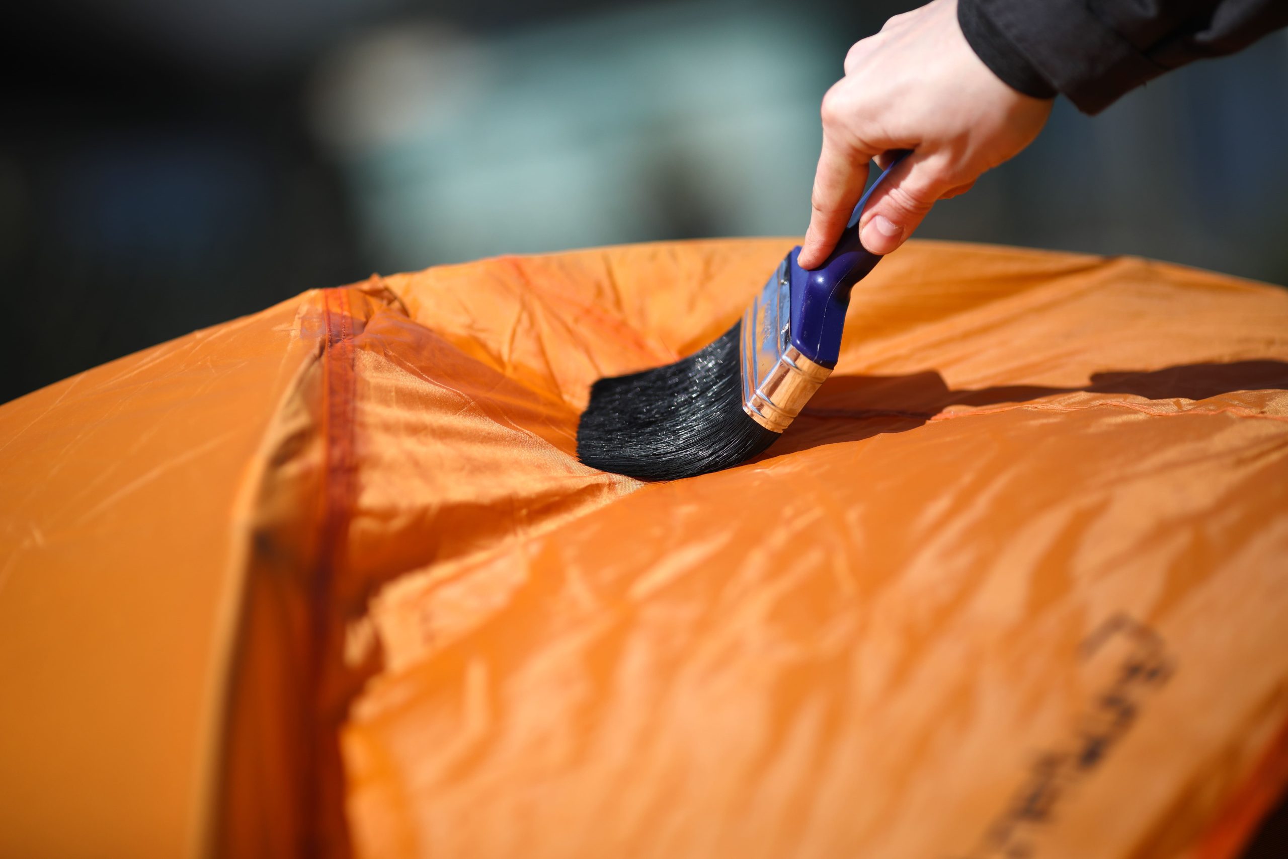 Fabsil protector being applied